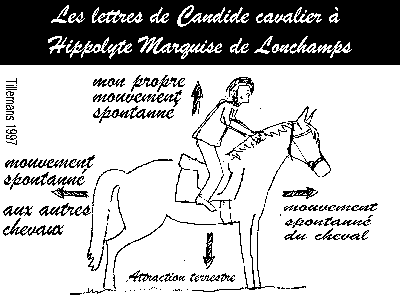 les quatres mouvements relatifs du cavalier et de sa monture